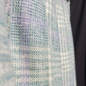 Beautifully Woven Pastel Wool Skirt - VINTAGE 12